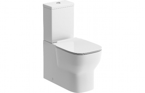 Limoges Slim Square Soft Close Toilet Seat - White