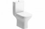 Nicey Rimless Comfort Height Close Coupled Open Back WC & Wrapover Soft Close Seat