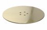 Low Profile Tray Waste Cover - Brushed Brass