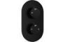 Single Outlet Twin Shower Valve - Matt Black