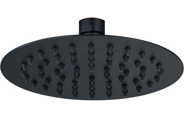 200mm Round Showerhead - Matt Black