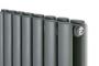 Eucotherm Nova Duo 600 Vertical Radiator 600 H X 584 W In Textured Matt Anthracite