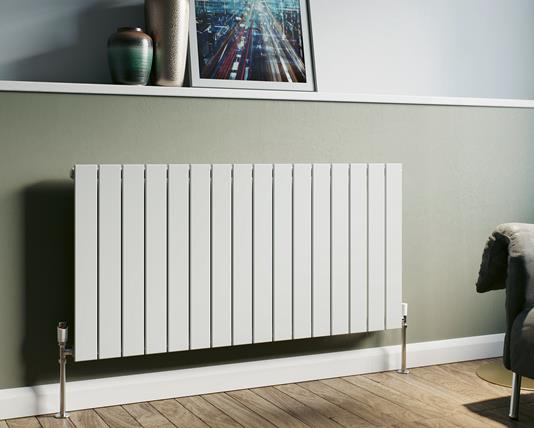 Eucotherm Mars 600 Vertical Radiator Single 600 H X 1195 W In White 