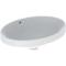 Geberit VariForm Oval 550 x 400mm No Tap Hole Countertop Basin With Overflow