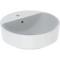 Geberit Variform Round 450mm 1 Tap Hole Lay On Basin With Overflow