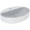 Geberit Variform Round 600 x 450mm 1 Tap Hole Lay On Basin Without Overflow