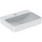 Geberit Variform Rectangular 600 x 450mm 1 Tap Hole Lay On Basin Without Overflow