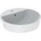 Geberit VariForm 500mm 1 Tap Hole Semi Recessed Round Basin