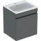 Geberit Renova Plan 550mm Basin & Lava Matt Drawer Vanity Unit