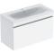 Geberit Renova Plan 1000mm Basin & Gloss White Drawer Vanity Unit