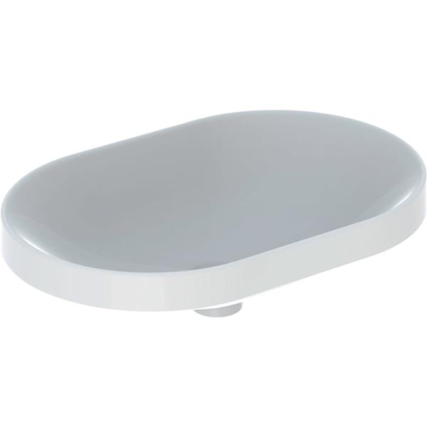 Geberit Variform Elliptic 600 x 400mm No Tap Hole Countertop Basin Without Overflow