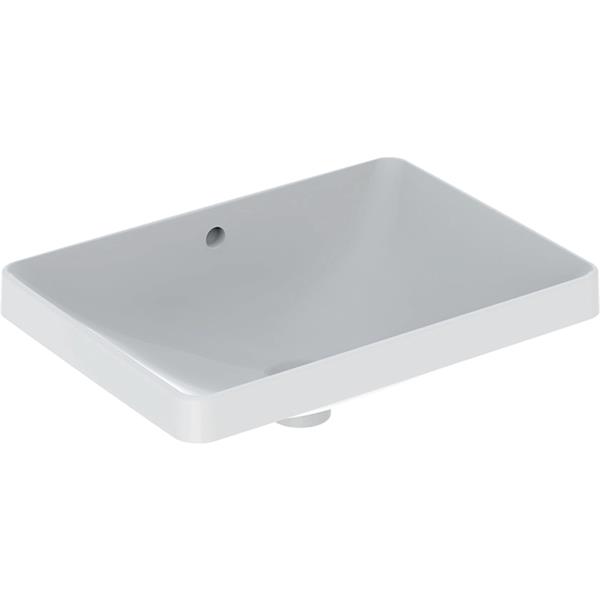 Geberit VariForm Rectangular 550 x 400mm No Tap Hole Countertop Basin With Overflow