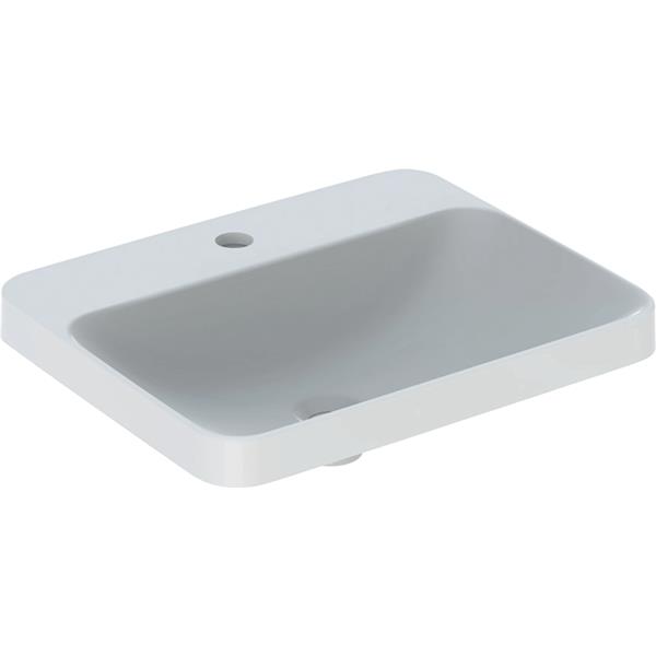 Geberit VariForm Rectangular 550 x 450mm 1 Tap Hole Countertop Basin Without Overflow