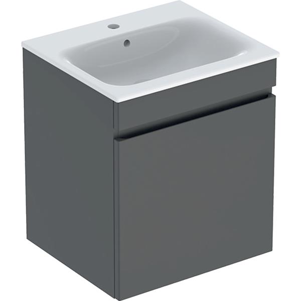 Geberit Renova Plan 550mm Basin & Lava Matt Drawer Vanity Unit