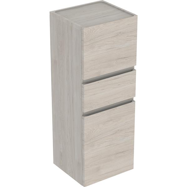 Geberit Renova Plan Light Hickory Medium 2 Door Cabinet With 1 Drawer