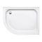 Coram 1200 x 800mm White Offset Quadrant Right Hand Riser Tray