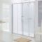 1400mm Lakes Semi Frameless Double Slider Shower  Door