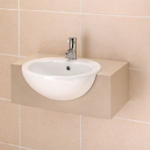 Avon Semi Recessed Basin One Taphole