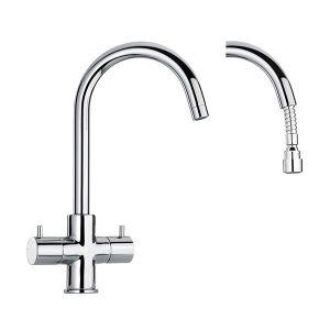 Paini Cox Cruciform Mono Pull-Out Spray Tap (Chrome)