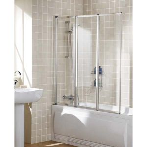 Lakes Bath Screen - Framed (Triple Panel)