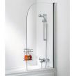 Lakes 8mm Bath Screen - Curved (Single Panel)