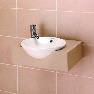 Vada 420mm Semi Recessed Basin