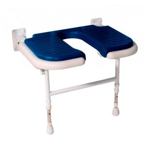 4000 Series Extra Wide Horseshoe Seat - Blue Padded